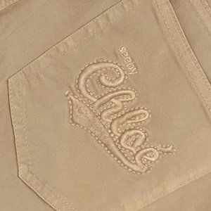 See by Chloe Wide Leg Flare Jeans in Nude Sz 31 NEW      - L